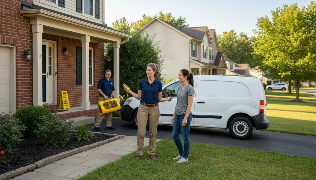 Residential water damage restoration in Woodbine, KY